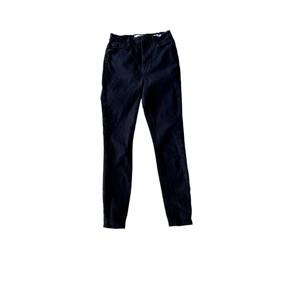 FRAME Women's Ali High Rise Skinny Denim Jeans Black Size 29